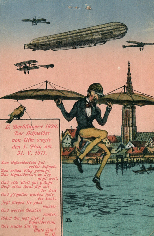 GERMANY EARLY AVIATION ANTIQUE POSTCARD