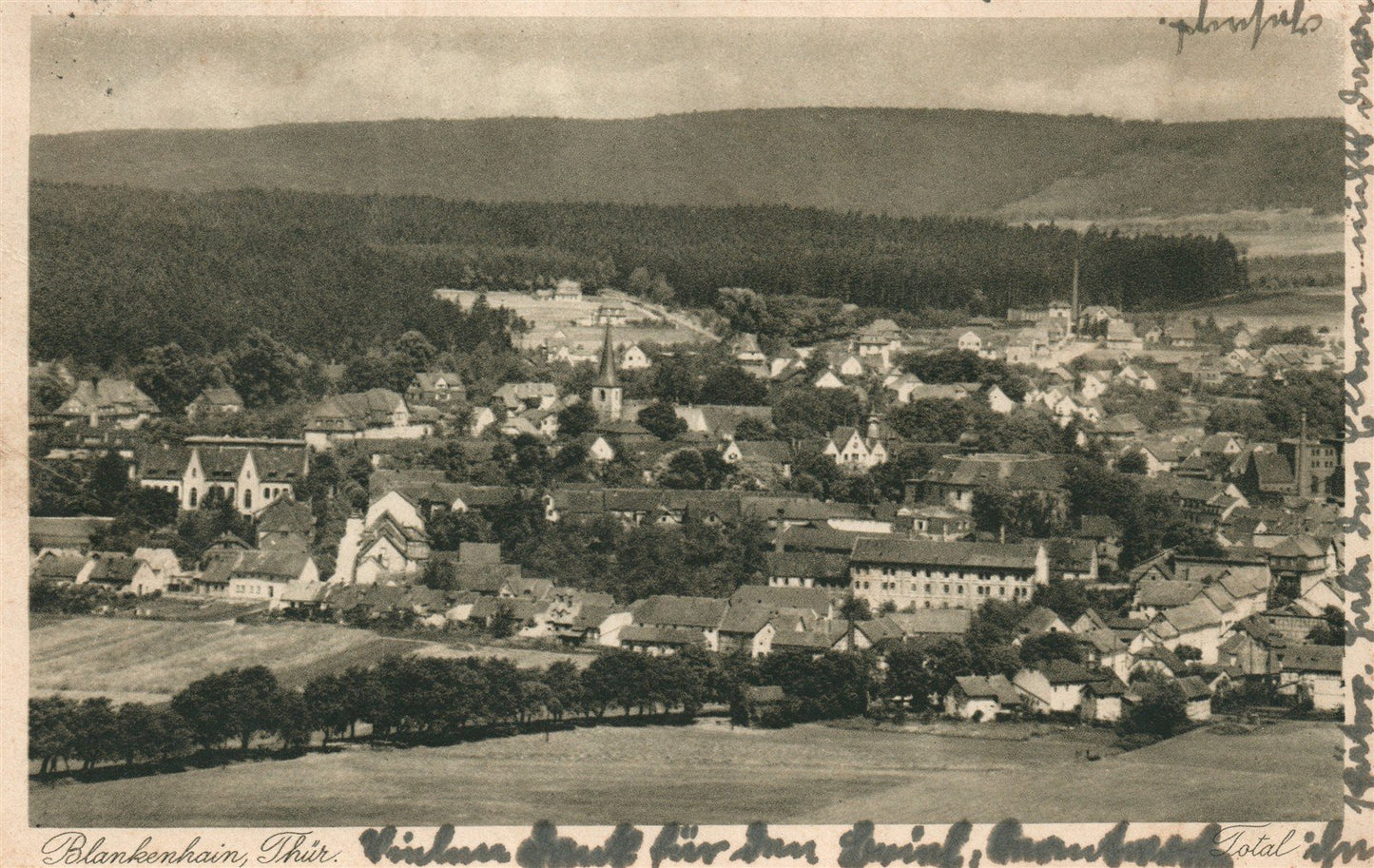GERMANY BLANKENHAIN THUR ANTIQUE POSTCARD