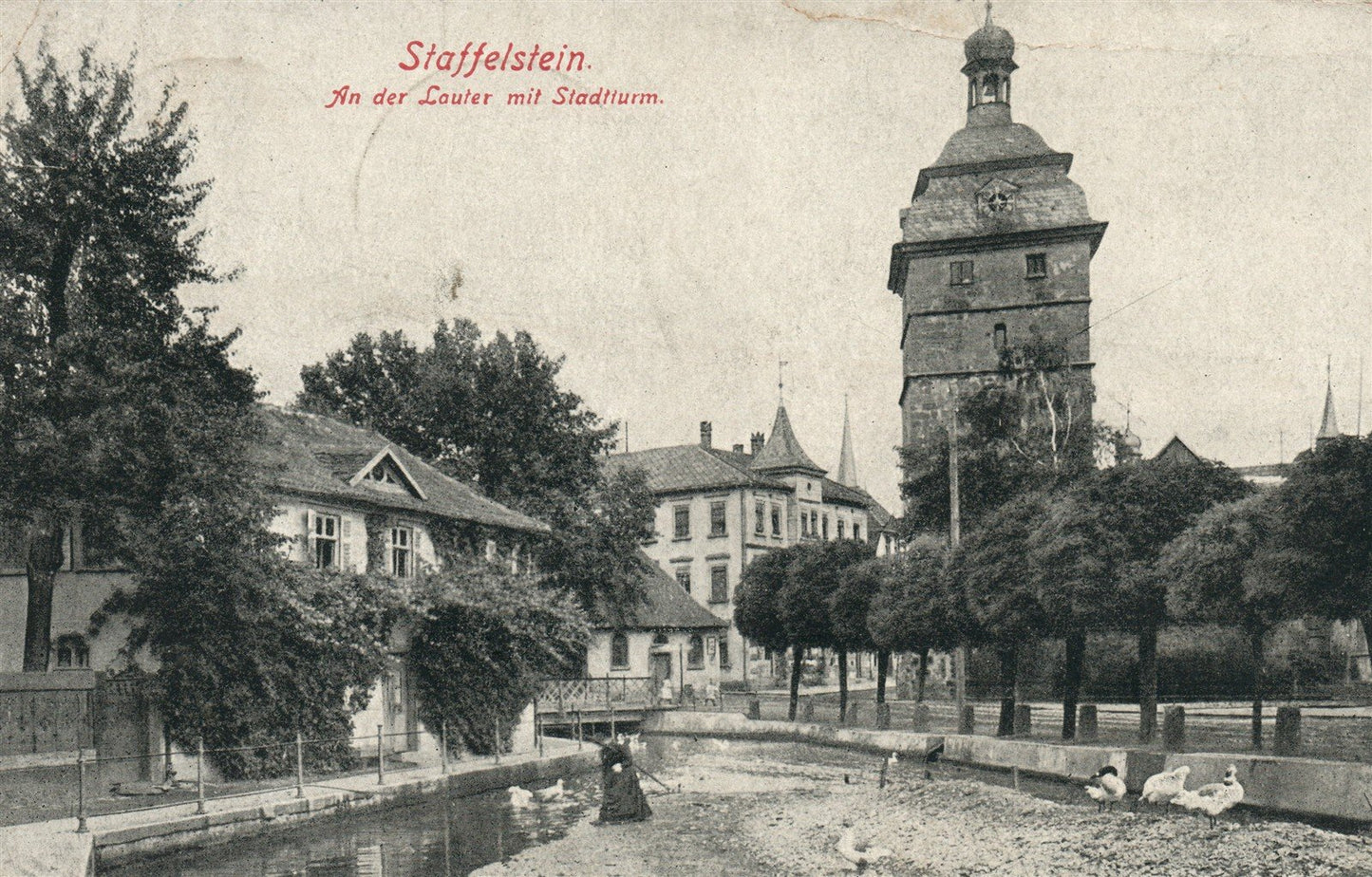 GERMANY STAFFELSTEIN ANTIQUE POSTCARD