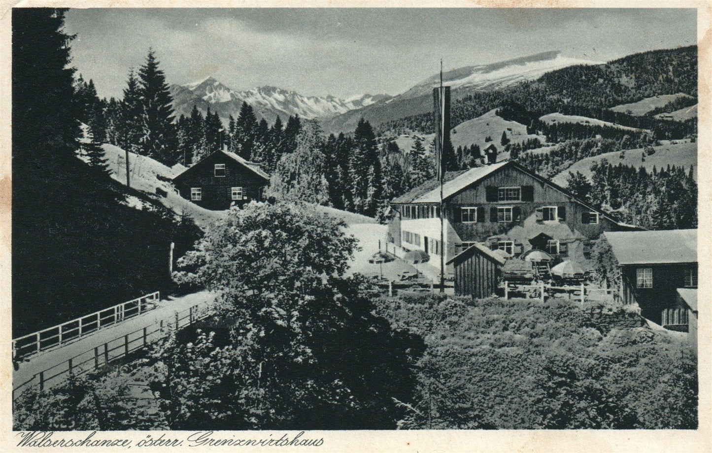 AUSTRIA WALSERSCHANZ ANTIQUE POSTCARD