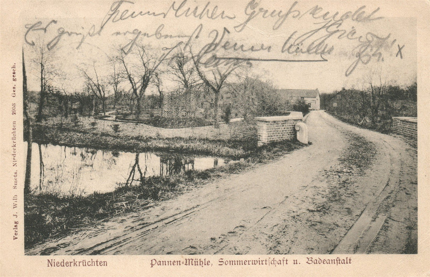 GERMANY NIEDERKRUCHTEN ANTIQUE POSTCARD