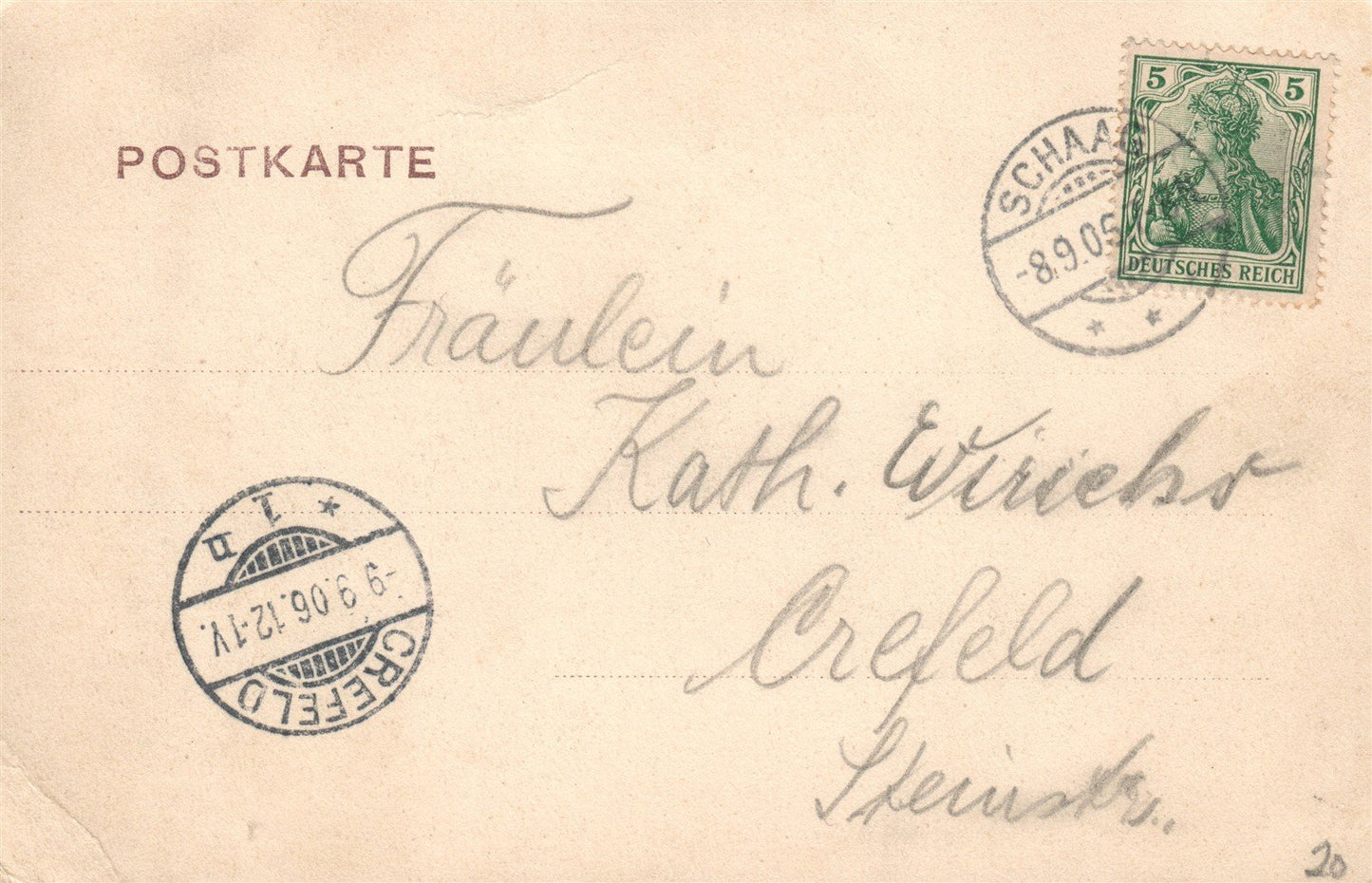 GERMANY NIEDERKRUCHTEN ANTIQUE POSTCARD