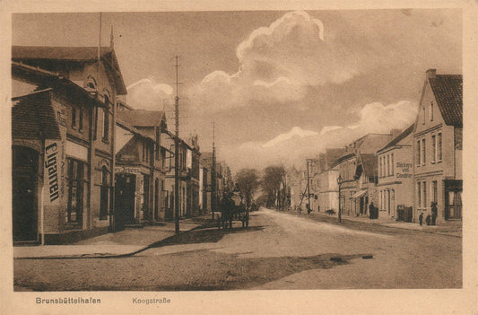 GERMANY BRUNSBUTTELHAFEN ANTIQUE POSTCARD