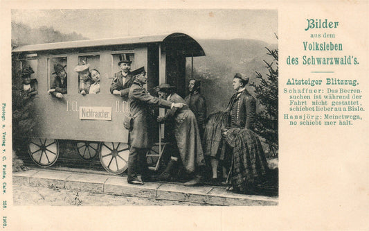 GERMANY BILDER AUS DEM VOLKSLEBEN DES SCHWARZWALD'S ANTIQUE POSTCARD