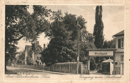 GERMANY BAD BLANKENHAIN THUR ANTIQUE POSTCARD