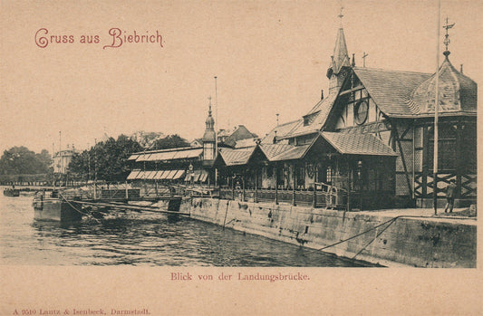 GERMANY BIEBRICH ANTIQUE POSTCARD