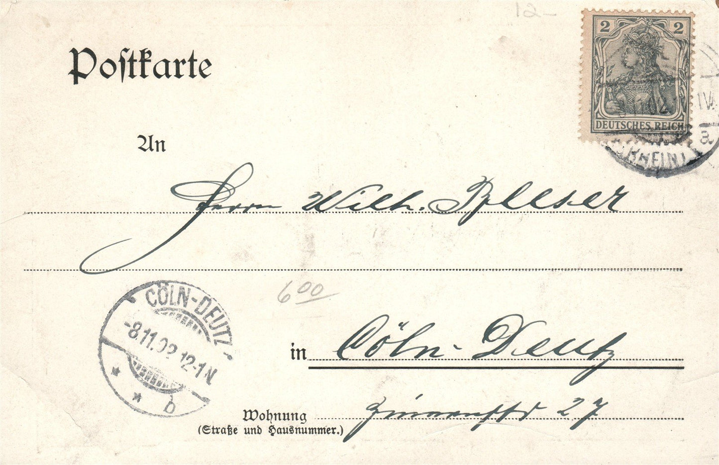 GERMANY Dr. ANTONIUS FISCHER ERZBISCHOF von COLN ANTIQUE POSTCARD