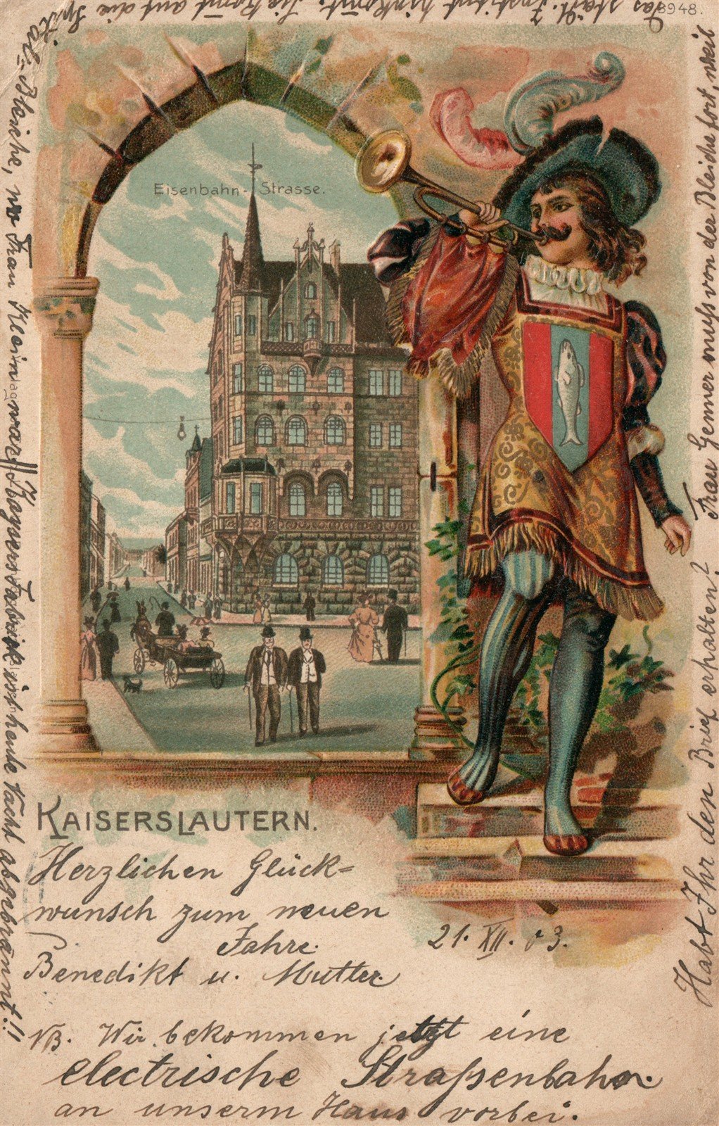 GERMANY KAISERS LAUTERN ANTIQUE POSTCARD