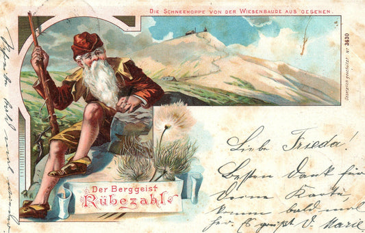 GERMANY DER BERGGEIST RUBEZAHR ANTIQUE POSTCARD