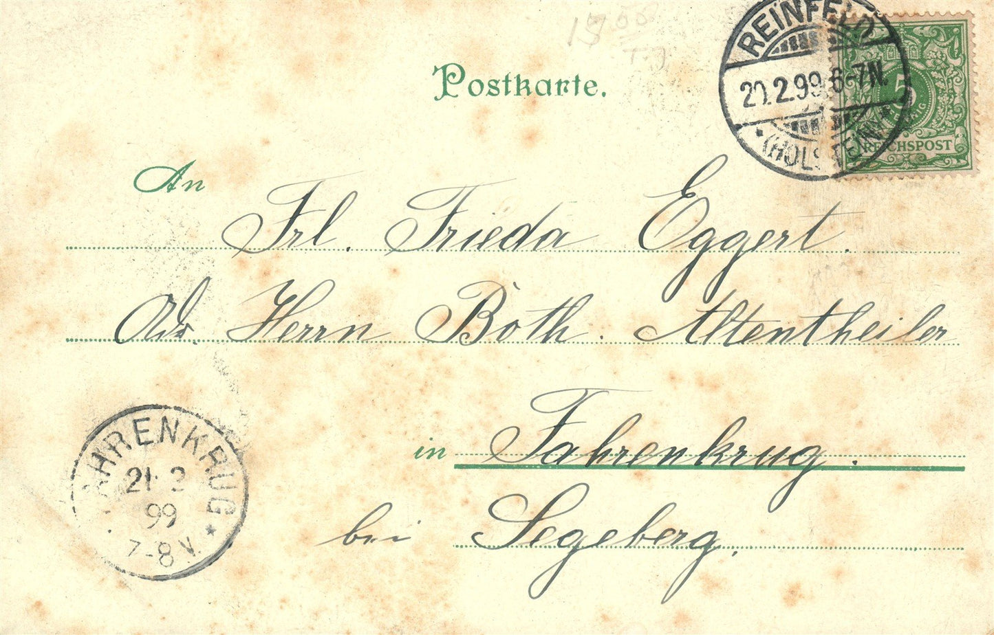 GERMANY DER BERGGEIST RUBEZAHR ANTIQUE POSTCARD