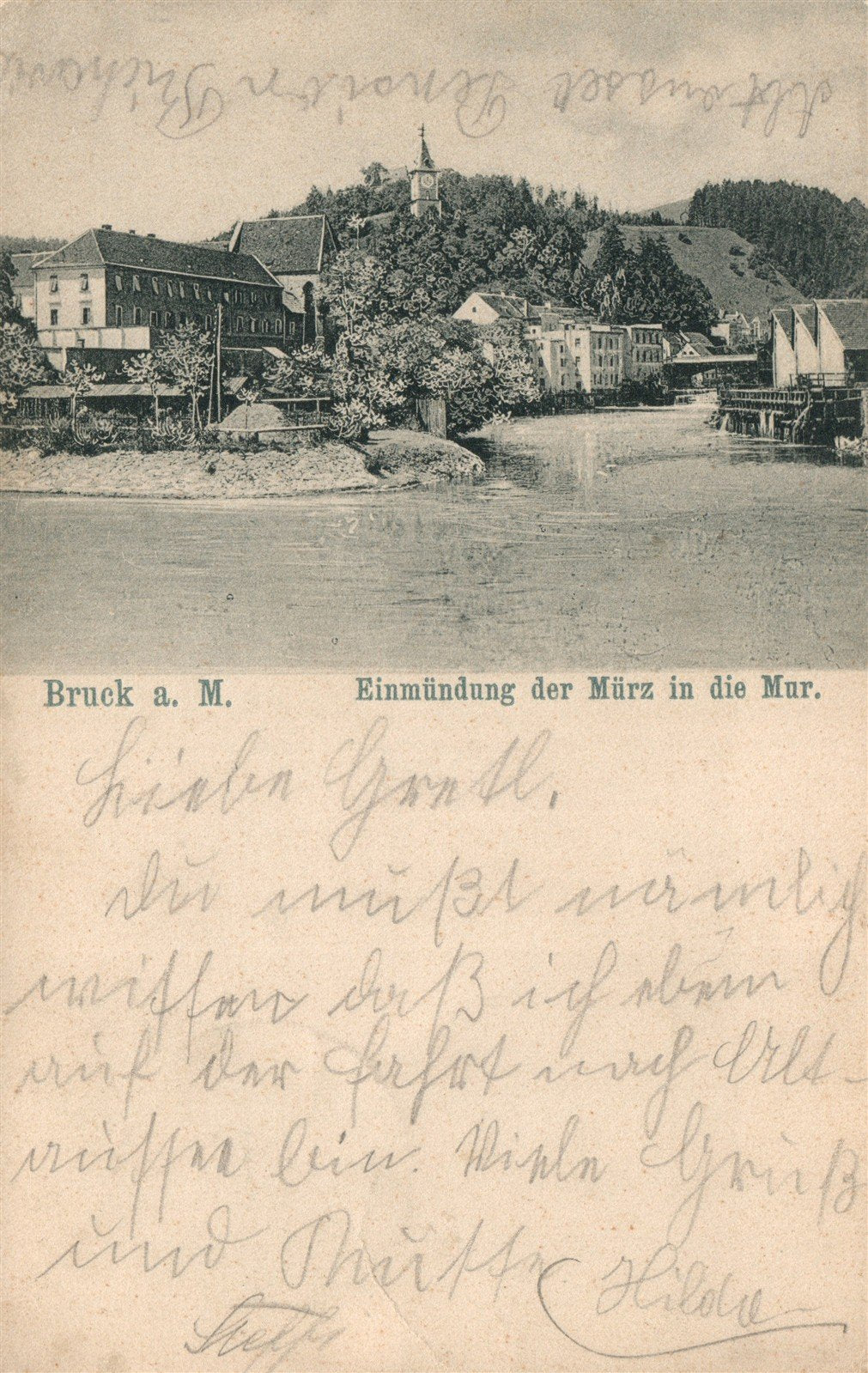AUSTRIA BRUCK a. M. ANTIQUE POSTCARD