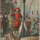 GERMAN ANCIENT TORTURE PUNISHMENT BACKERTAUFE baker's baptism ANTIQUE POSTCARD