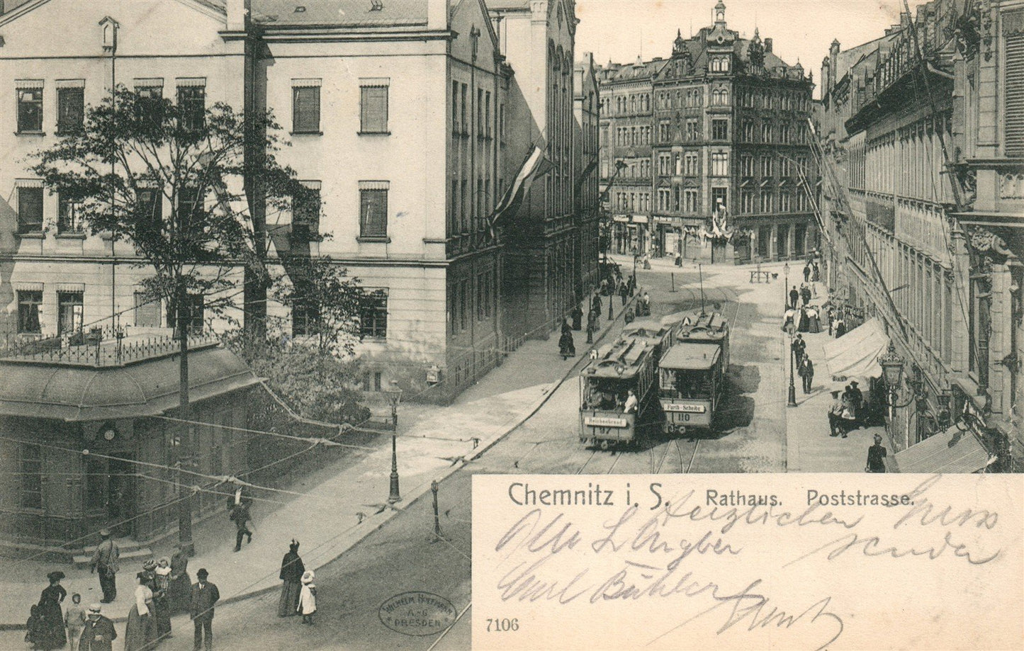 GERMANY CHEMNITZ ANTIQUE POSTCARD
