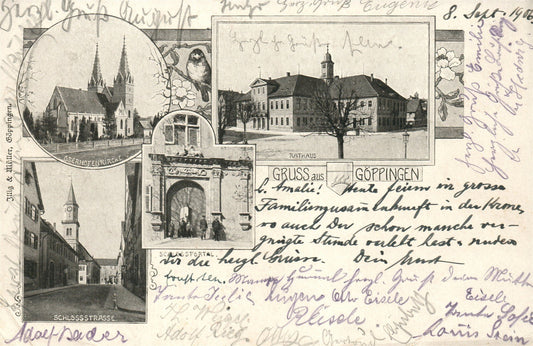 GERMANY GOPPINGEN ANTIQUE POSTCARD