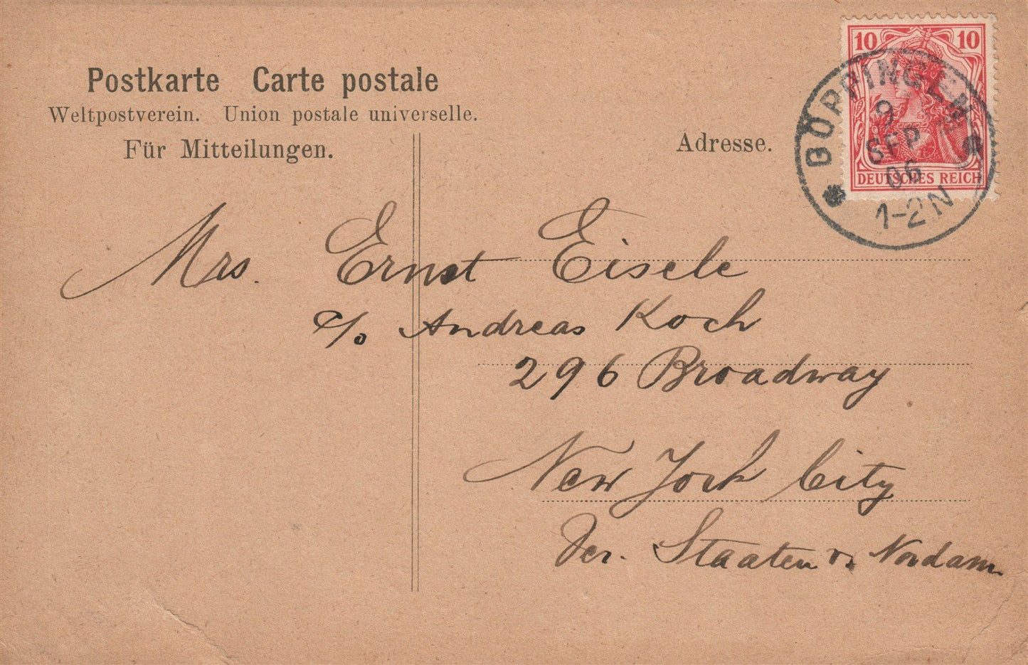 GERMANY GOPPINGEN ANTIQUE POSTCARD