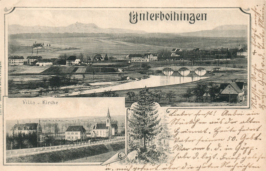 GERMANY UNTERBOIHINGEN (WENDLINGEN am NECKAR) ANTIQUE POSTCARD