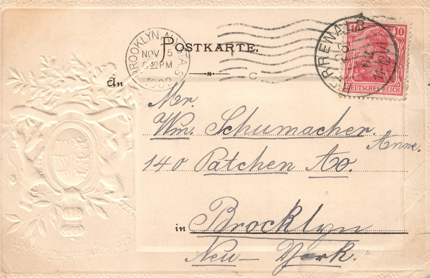 GERMANY HERRENALB ANTIQUE POSTCARD