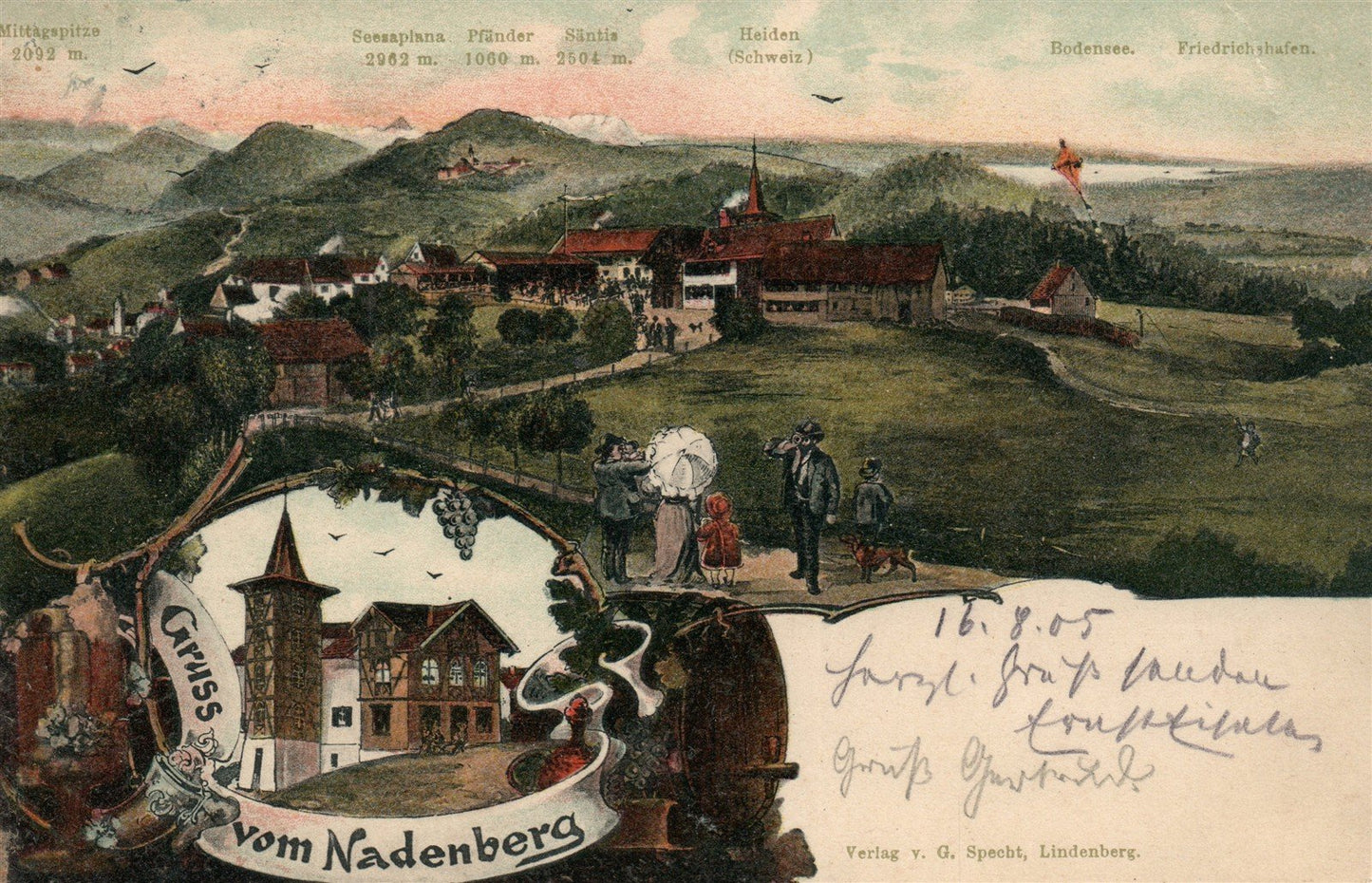 GERMANY NADENBERG ANTIQUE POSTCARD