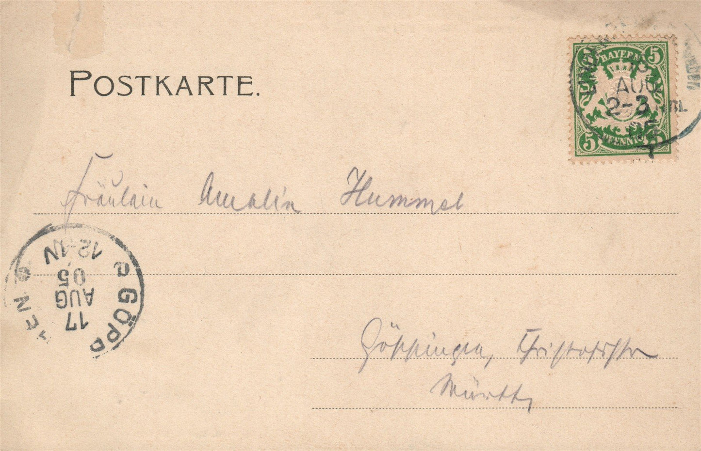 GERMANY NADENBERG ANTIQUE POSTCARD