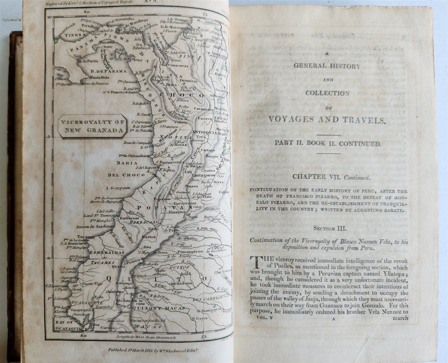1811 GENERAL HISTORY COLLECTION of VOYAGES & TRAVELS R. KERR antique ILLUSTRATED