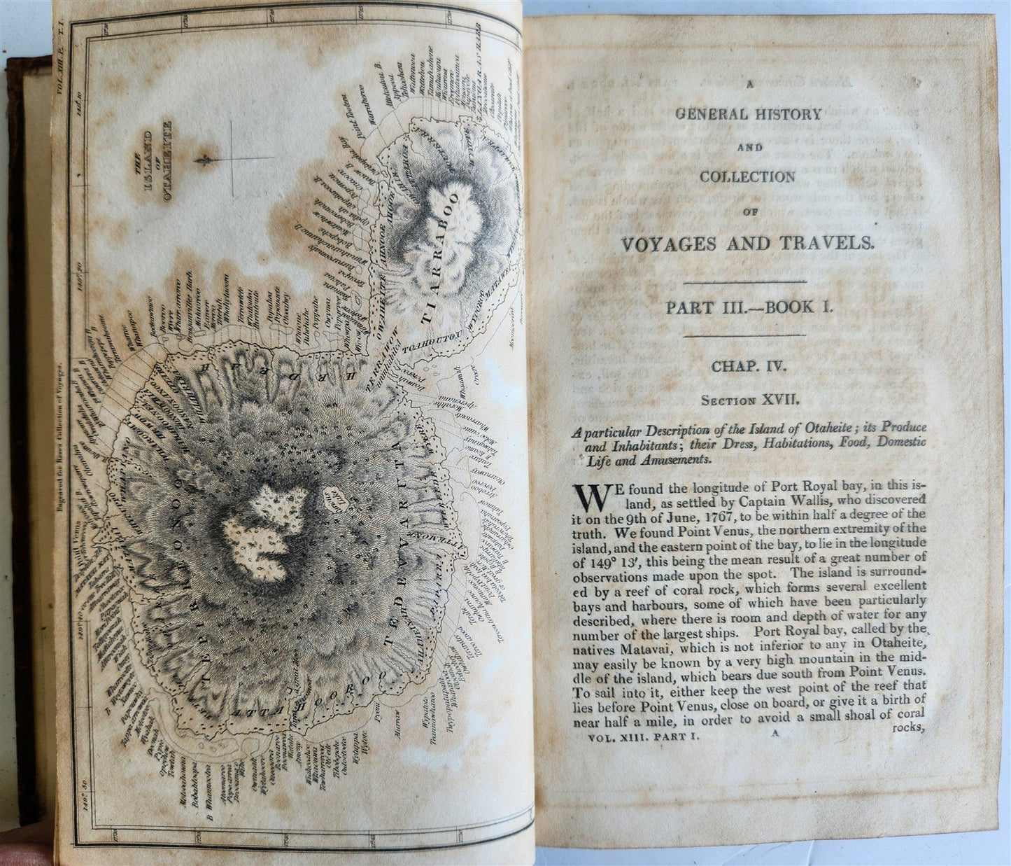 1811 GENERAL HISTORY COLLECTION of VOYAGES & TRAVELS R. KERR antique ILLUSTRATED
