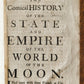 1687 COMICAL HISTORY of STATES & EMPIRES of the WORLDS of the MOON & SUN antique