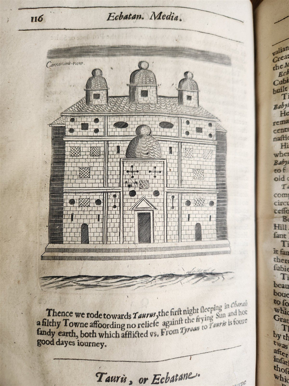 1634 DESCRIPTION of PERSIAN MONARCHY illustrated ANTIQUE in ENGLISH Th.Herbert