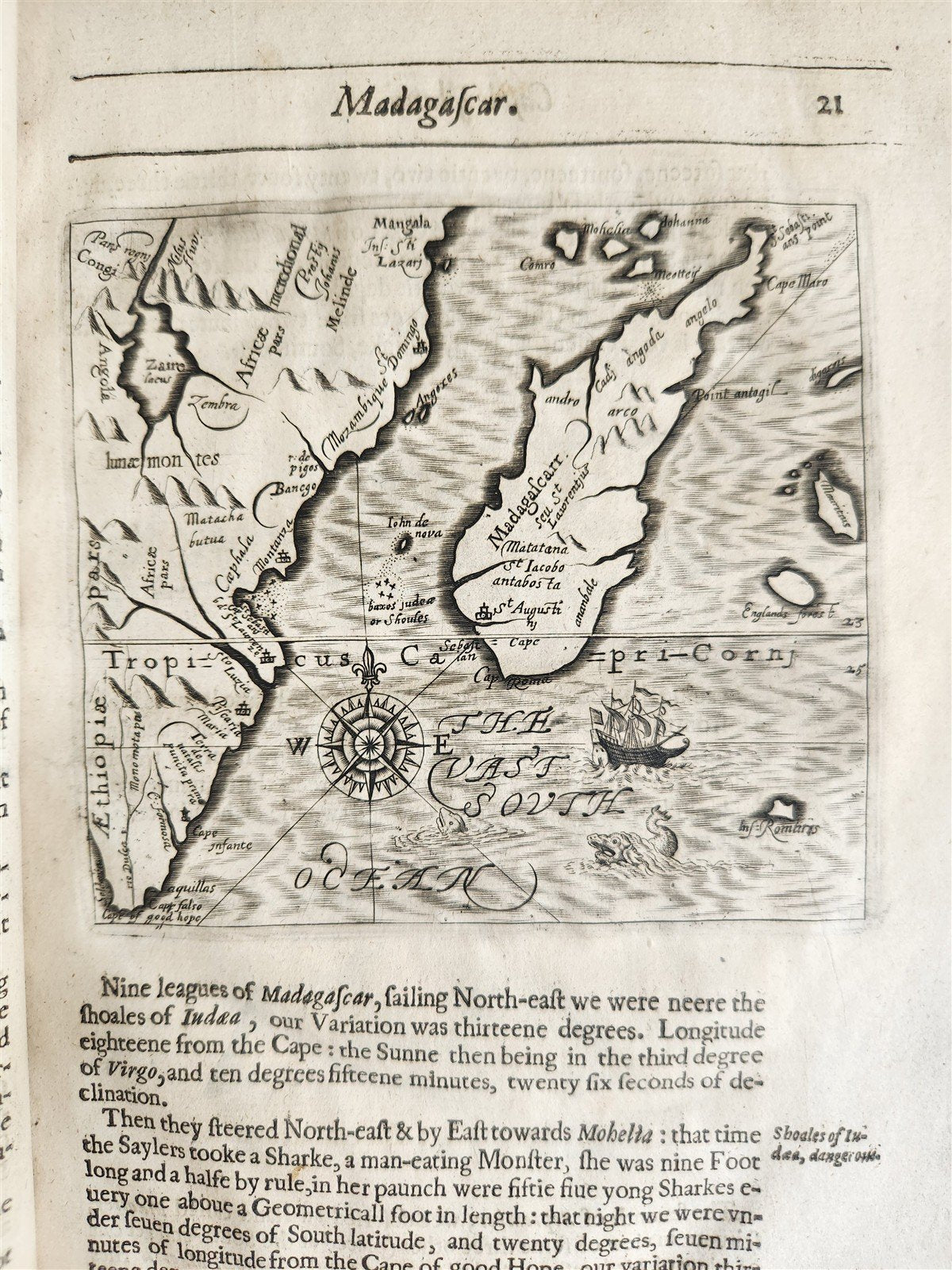 1634 DESCRIPTION of PERSIAN MONARCHY illustrated ANTIQUE in ENGLISH Th.Herbert