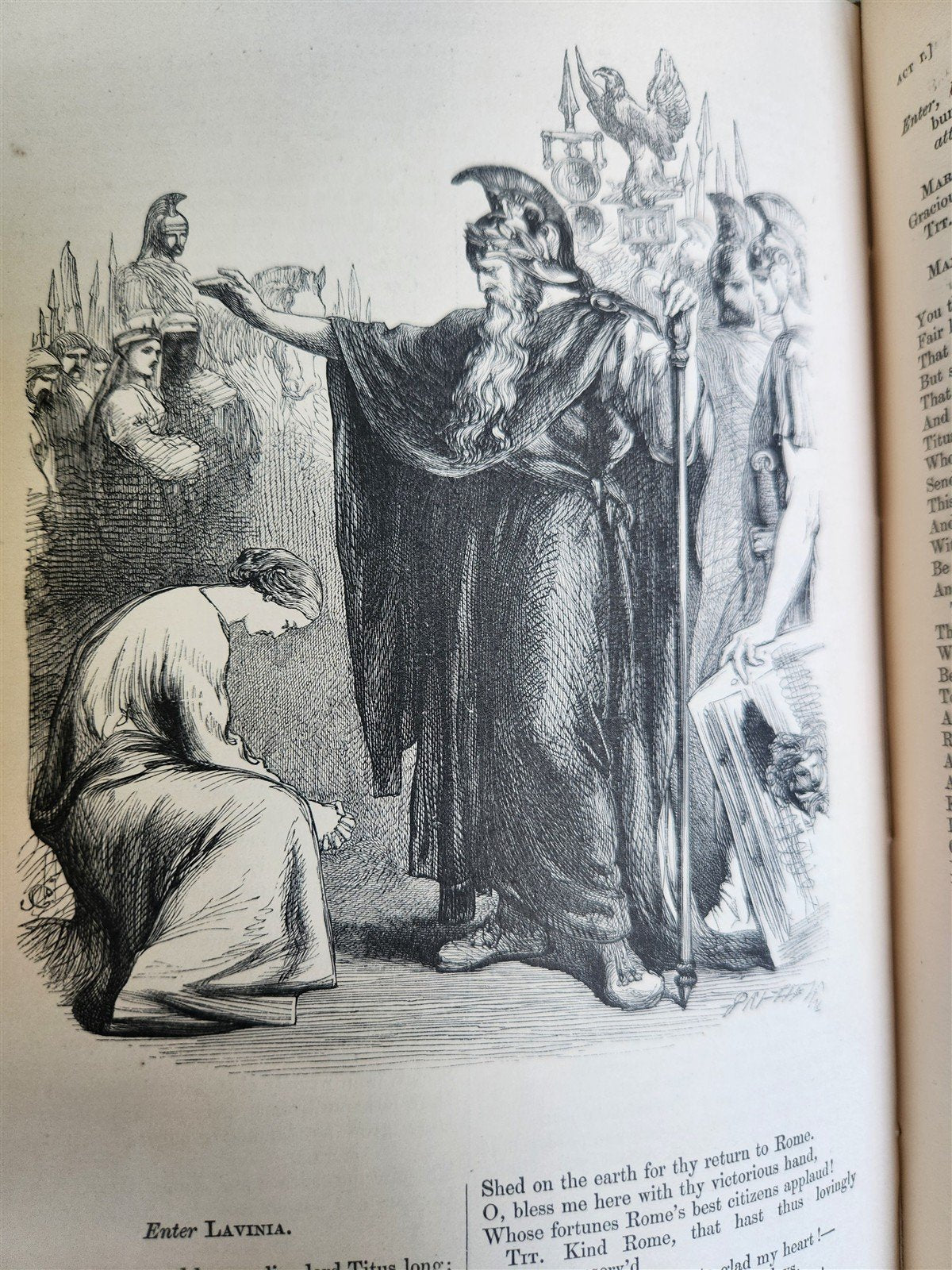 1858 PLAYS of SHAKESPEARE 3 VOLUMES illustrated ANTIQUE in ENGLISH