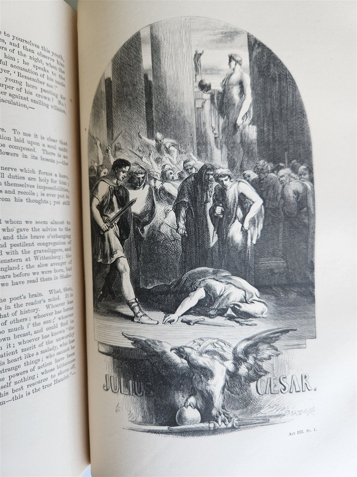 1858 PLAYS of SHAKESPEARE 3 VOLUMES illustrated ANTIQUE in ENGLISH