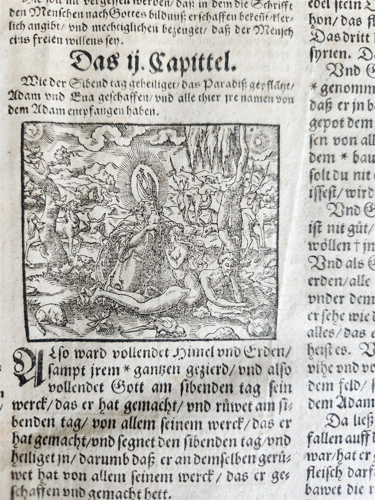1590 BIBLE in GERMAN ILLUSTRATED by Bocksberger & J. Amman FOLIO antique GERMAN