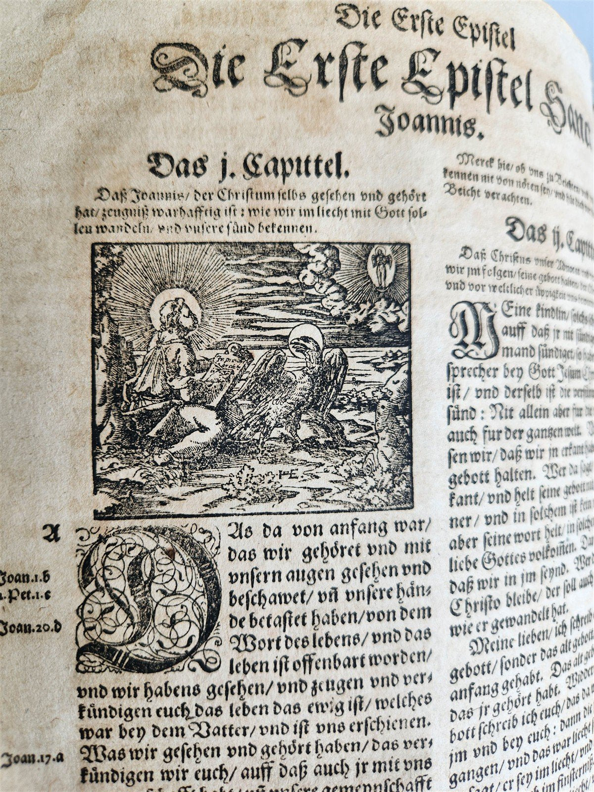 1590 BIBLE in GERMAN ILLUSTRATED by Bocksberger & J. Amman FOLIO antique GERMAN