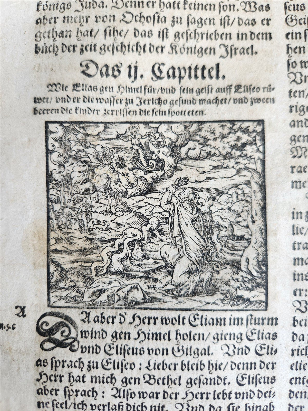 1590 BIBLE in GERMAN ILLUSTRATED by Bocksberger & J. Amman FOLIO antique GERMAN