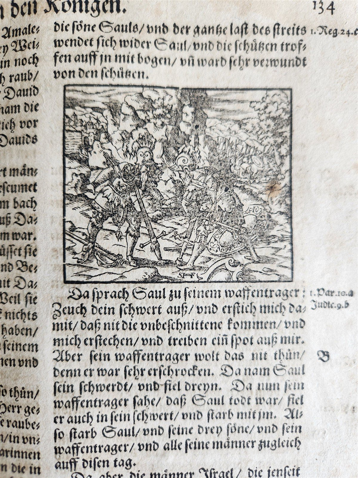 1590 BIBLE in GERMAN ILLUSTRATED by Bocksberger & J. Amman FOLIO antique GERMAN