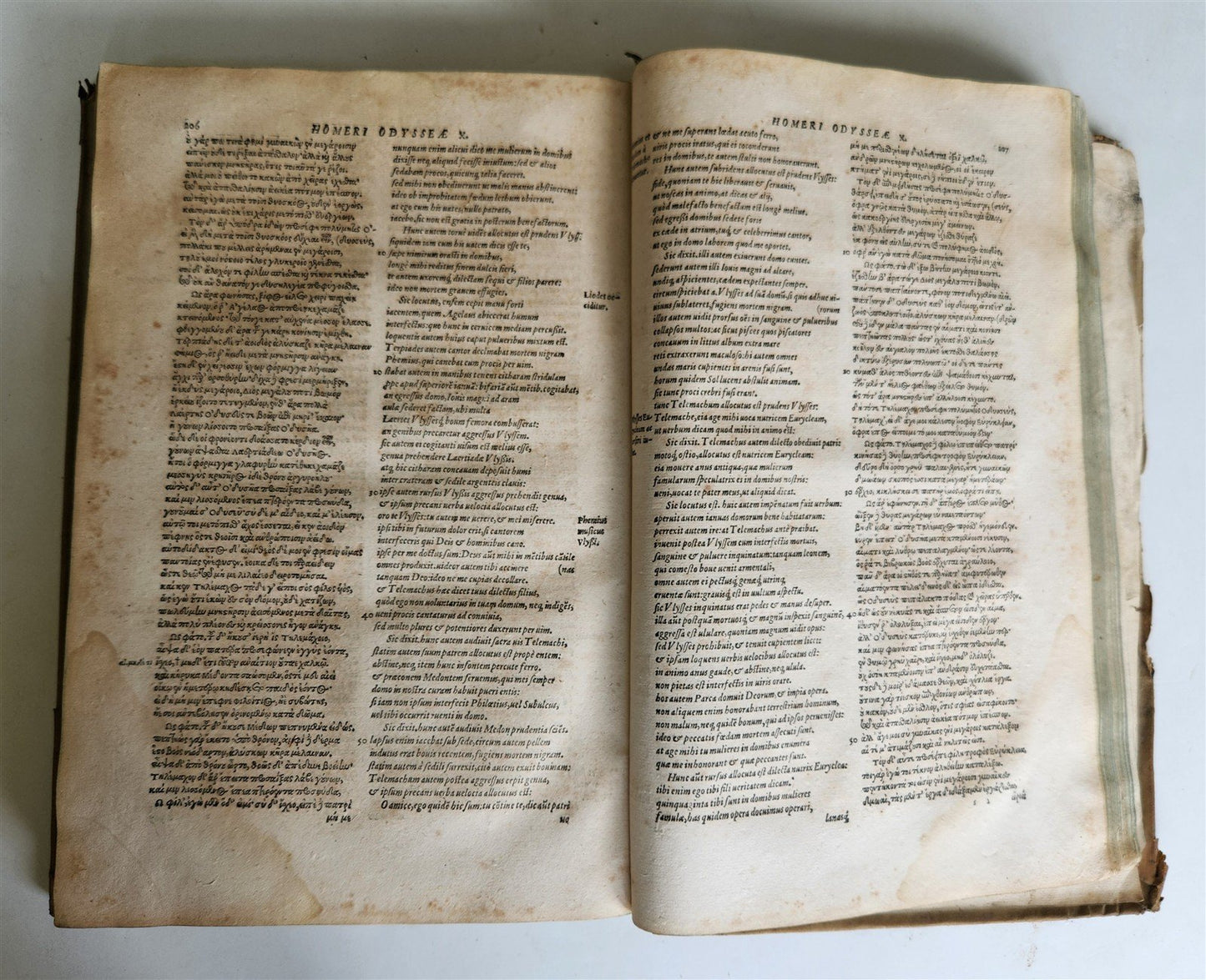 1567 HOMER in GREEK & LATIN FOLIO antique ILIAS ODYSSEA BATRACHOMYOMACHIA HYMNI