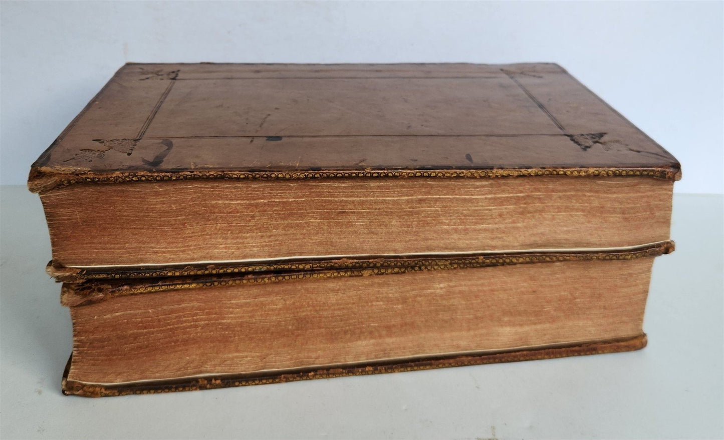 1706 Onomasticum Graece & Latine by Julius Pollux 2 FOLIO VOLUMES antique