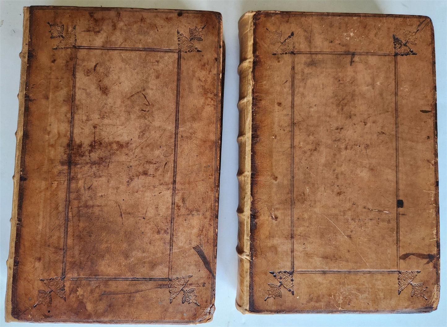 1706 Onomasticum Graece & Latine by Julius Pollux 2 FOLIO VOLUMES antique
