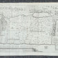 1717 HOLY LAND MAP Jacobus Bonfrerius antique Tabula Geographica Terrae Sanctae