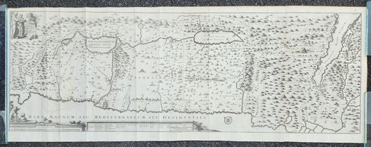 1717 HOLY LAND MAP Jacobus Bonfrerius antique Tabula Geographica Terrae Sanctae
