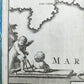 1717 HOLY LAND MAP Jacobus Bonfrerius antique Tabula Geographica Terrae Sanctae