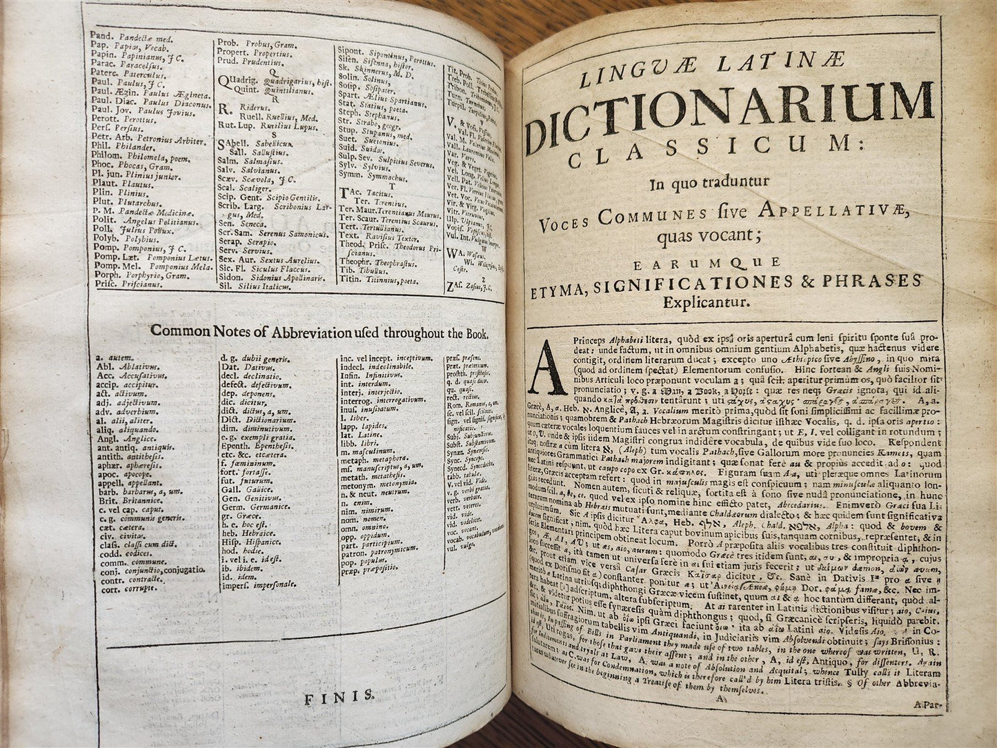 1678 LATIN DICTIONARY London ILLUSTRATED w/ MAPS antique