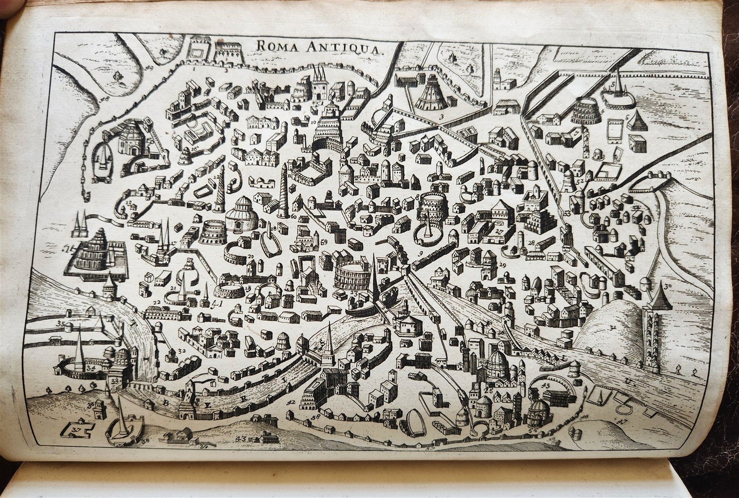 1678 LATIN DICTIONARY London ILLUSTRATED w/ MAPS antique