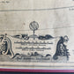 1635 MAP of CHINA JAPAN & KOREA antique ORIGINAL