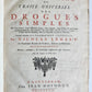1727 PHARMACOPEIA ILLUSTRATED Dictionary or Treatise on Simple Drugs antique