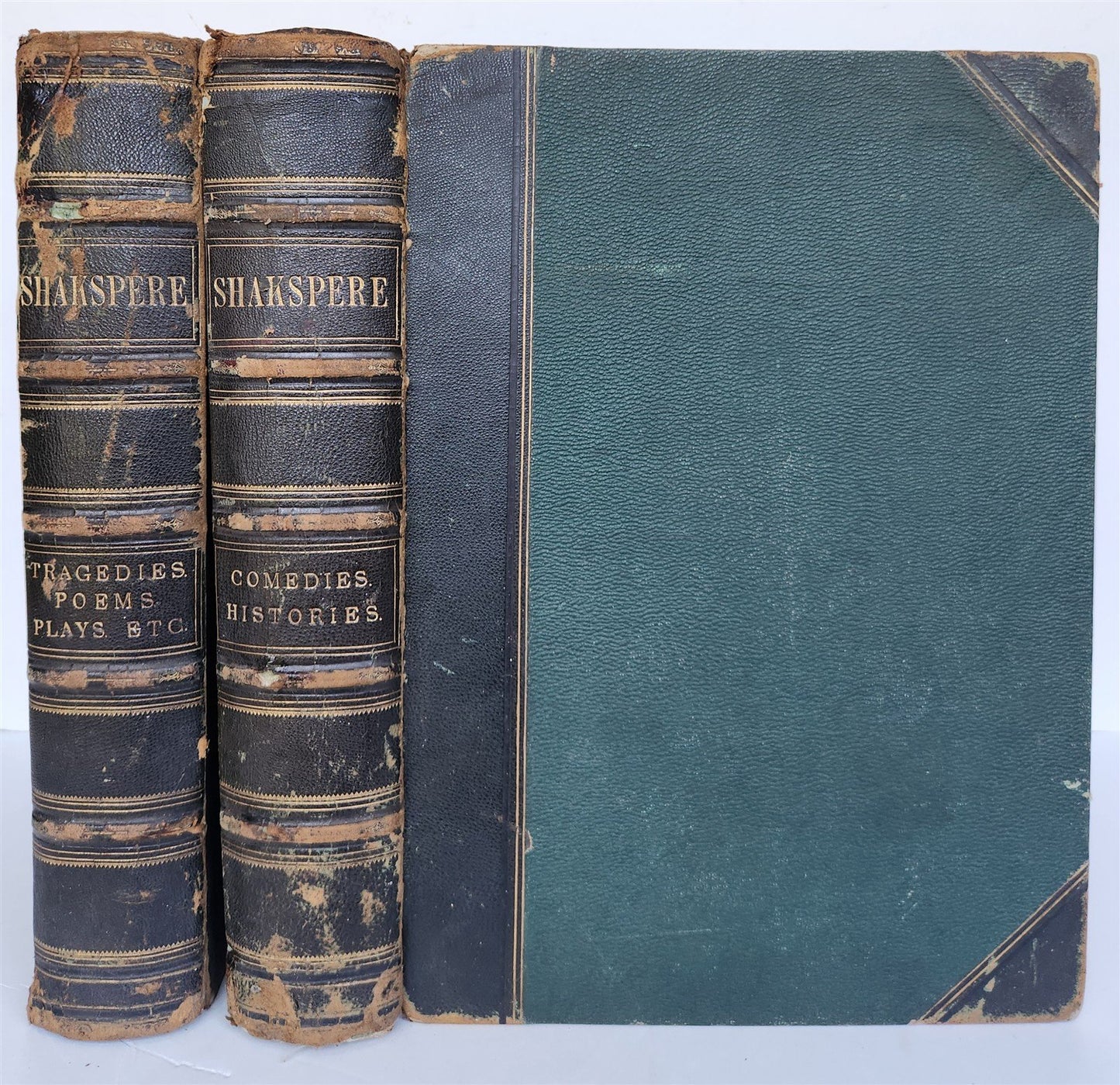 1870s WORKS of SHARSPEARE 2 volumes ILLUSTRATED IMPERIAL EDITION antique