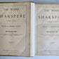 1870s WORKS of SHARSPEARE 2 volumes ILLUSTRATED IMPERIAL EDITION antique
