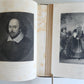 1870s WORKS of SHARSPEARE 2 volumes ILLUSTRATED IMPERIAL EDITION antique
