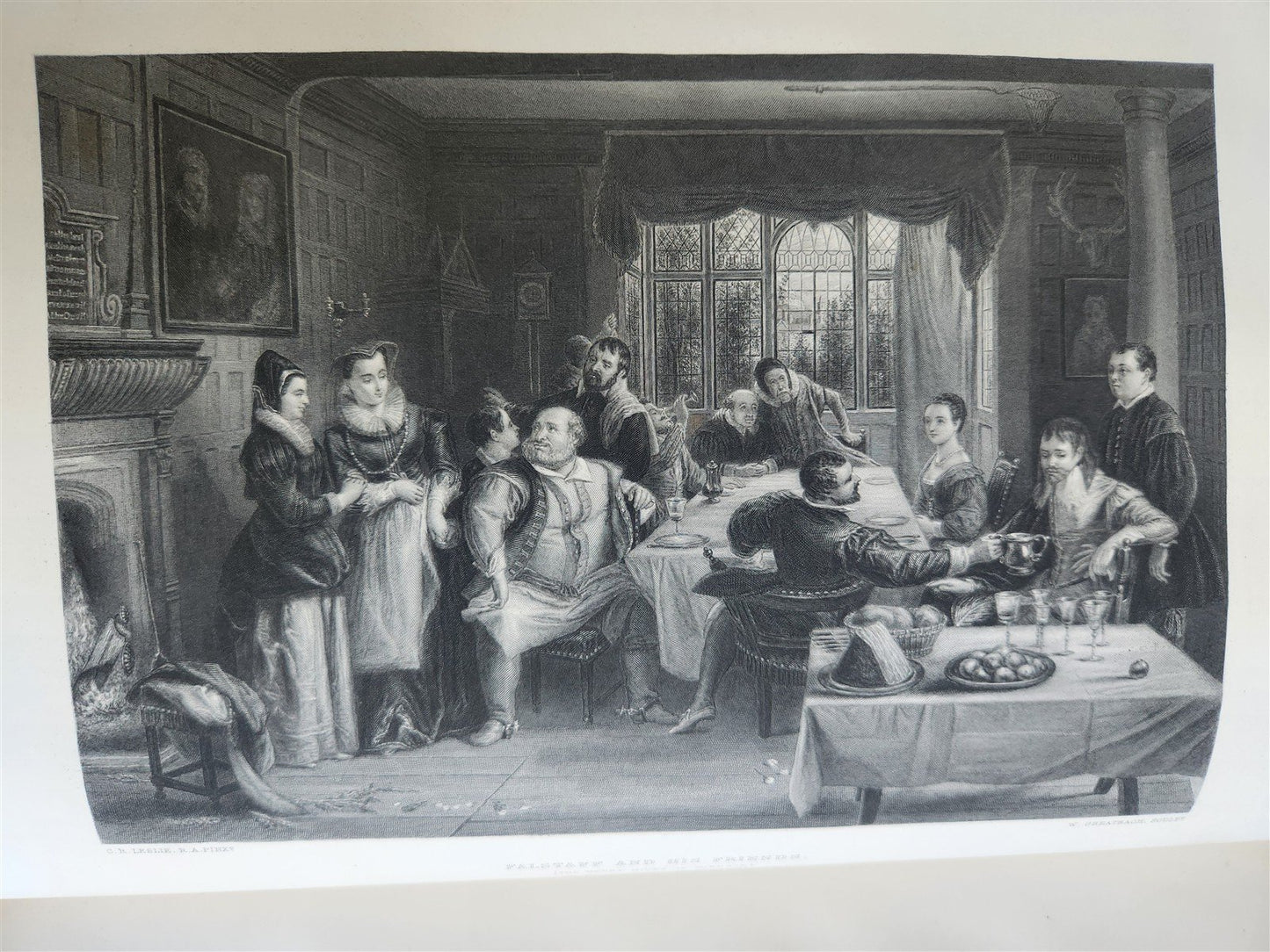 1870s WORKS of SHARSPEARE 2 volumes ILLUSTRATED IMPERIAL EDITION antique