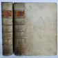 1718 GREEK BIBLE CONCORDANCE 2 volumes BLIND TOOLED VELLUM BINDING antique