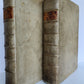1718 GREEK BIBLE CONCORDANCE 2 volumes BLIND TOOLED VELLUM BINDING antique